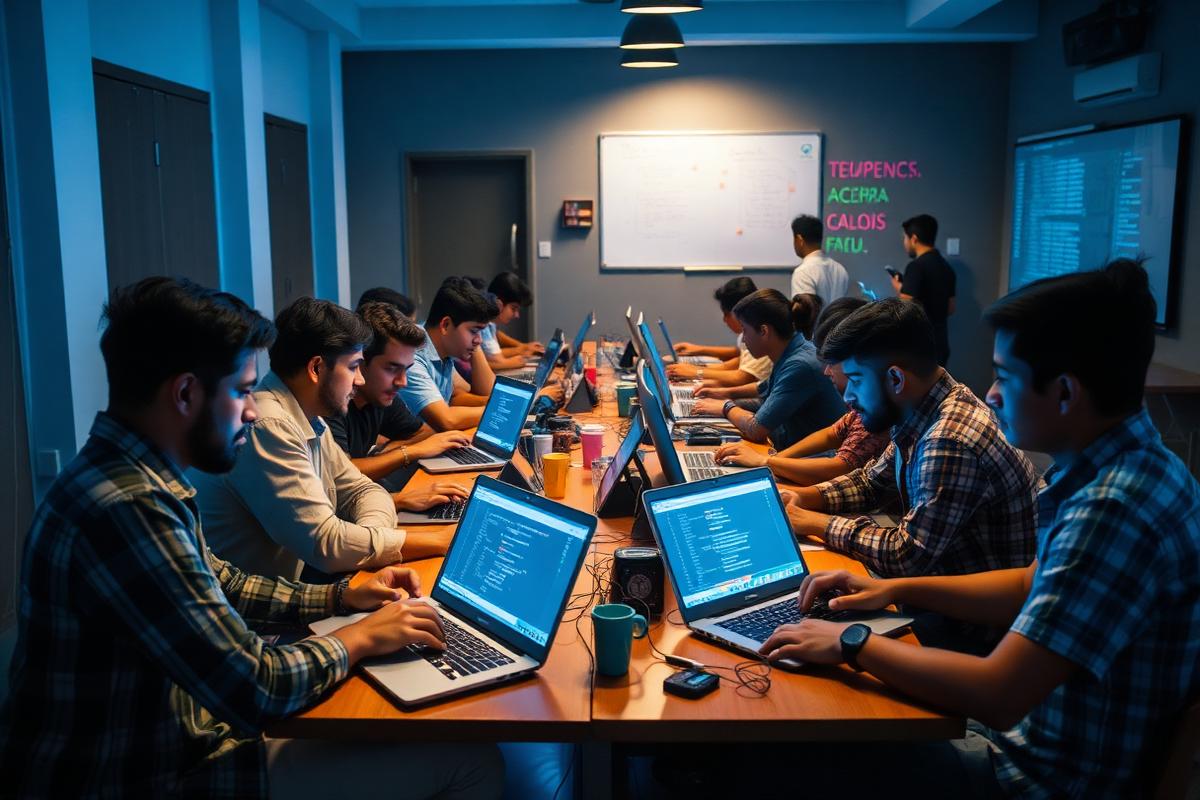 Hackathon on an Indian college campus