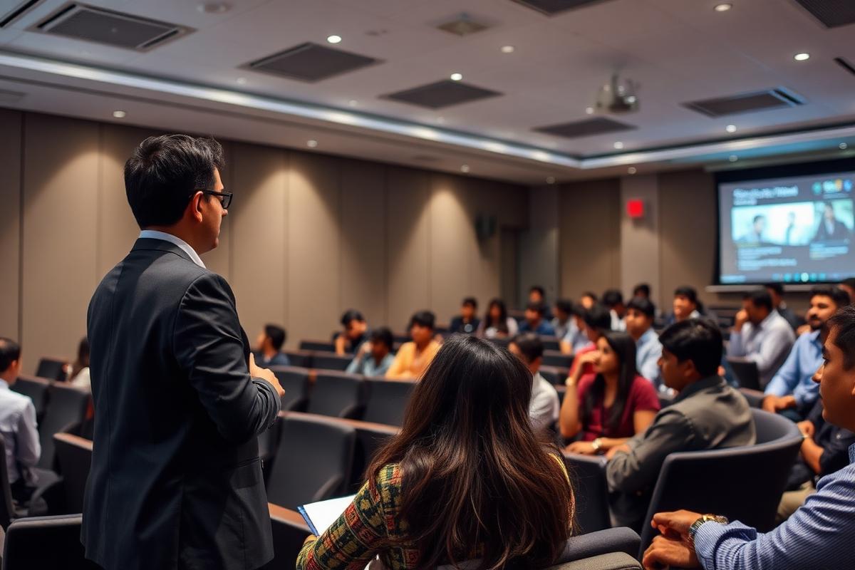 Industry interaction on an Indian college campus